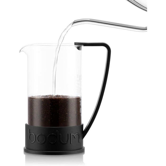 Френч-прес Bodum BRAZIL 1 л, нержавіючий фільтр, чорний, 3 чашки