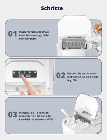 Професійний виробник льоду 12 кг/24 год. Ice Maker 1.5 л, швидкість виробництва 6-13 хв.
