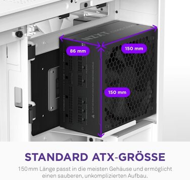 Блок живлення NZXT C850 Gold Core ATX 3.1, 850W, 80+ Gold, чорний