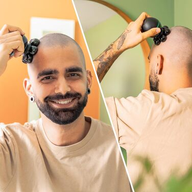 Електричний голчастий триммер Cecotec Bamba PrecisionCare для гоління голови, 7 плаваючих лез, 60 хв роботи, станція зарядки, дисплей, портативний, легке очищення