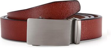 Чоловічий ремінь на пряжці, автоматична застібка, 35 мм, регульований, 130 см (Y-коричневий)