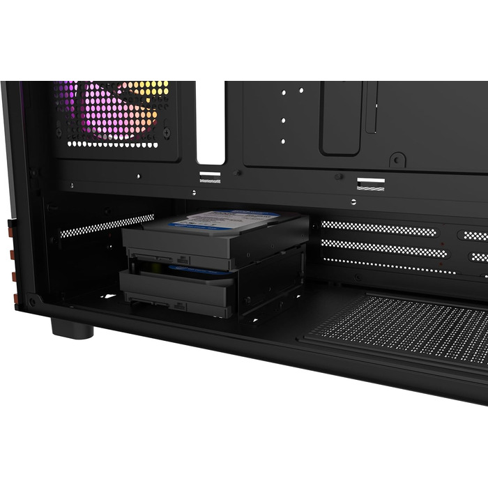 Thermaltake View 270 Plus WS TG ARGB: Корпус ПК Midi-Tower з темперованим склом, деревом, 3 вентилятори ARGB, USB-C, підтримка радіатора 360мм, чорний