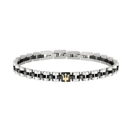 Браслет чоловічий Maserati Jewels з нержавіючої сталі, 21 см, покриття PVD (чорний) JM320AST08