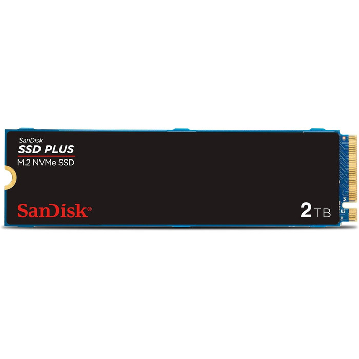 SSD SanDisk Plus 2TB NVMe PCIe Gen 4.0: Швидкий та надійний накопичувач з гарантією 5 років