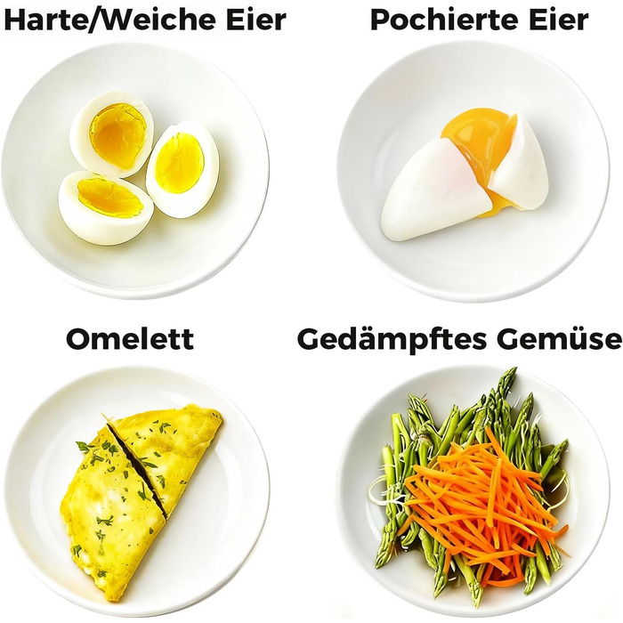 Електричний яйцеварка YASHE на 7 яєць: для твердих, середніх та м'яких яєць. З підставкою для яєць та акустичним сигналом