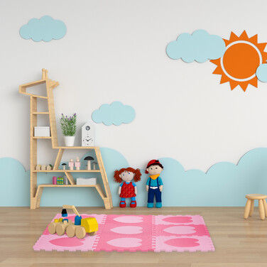 Relaxdays 18-piece Puzzle Mat Heart