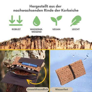 Табачна сумка SIMARU 'Metrisch' для 30 г, з відділеннями для фільтрів, паперу та запальнички, чохол для тютюну антрацит/бежевий для чоловіків і жінок