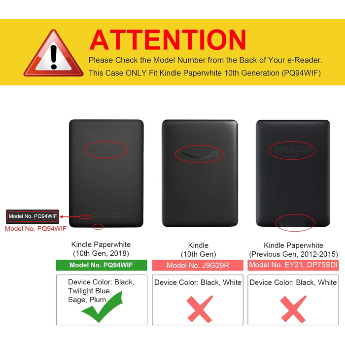 Водонепроникний чохол Fintie для Kindle Paperwhite 10 (2018) з авто-ввімкненням/вимкненням, модель PQ94WIF, з малюнком 'Цвітучий гібіскус'