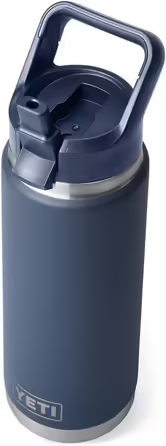 YETI Rambler C Tumbler, vacuum-insulated stainless steel bottle with straw lid, Navy, 26 oz (769 ml)