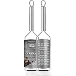 Кухонна тертка Microplane Professional для сиру, яблук, моркви, цукіні та шоколаду з лезами з нержавіючої сталі