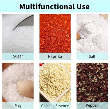 Контейнер для цукру з прозорою кришкою та ложкою, банку для спецій, солі, цукру, чаю, трав (нержавіюча сталь)