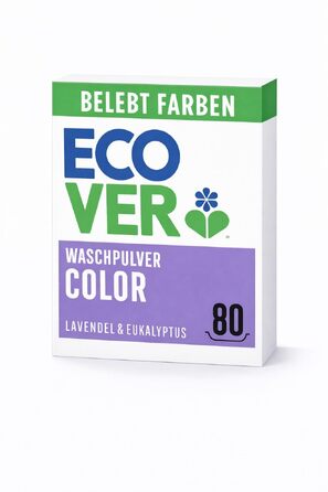 Пральний порошок Ecover Color для кольорових речей з евкаліптом, 4 кг