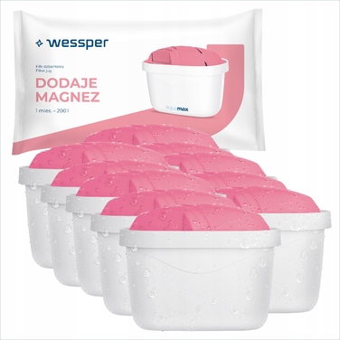 Магнієві фільтри для води Wessper AquaMax MG+ для фільтра-глечика, 10 шт.