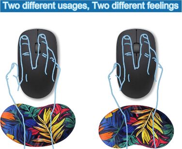 Підставка для миші BRILA з Memory Foam - ергономічна підтримка зап'ястя для ноутбука, комп'ютера та ігор