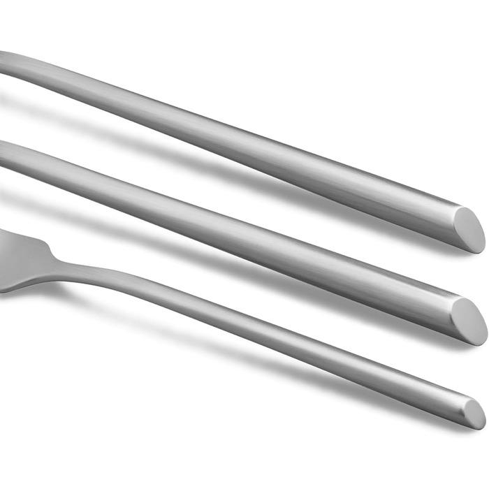 SPRINGLANE Cutlery Set 20-piece, brushed stainless steel, robust cutlery set for 4 people made of rust-resistant 18/10 stainless steel, including knife, fork, soup spoon, teaspoon, and cake fork.