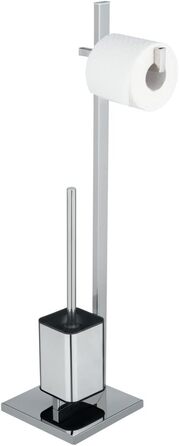 Набір для туалету WENKO Quadro 2 в 1: тримач туалетного паперу та щітка для унітазу