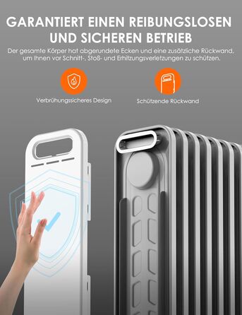Масляний радіатор Midea NY2311-24UR, 2300 Вт, 11 секцій, електричний обігрівач з термостатом, LED-дисплеєм, дистанційним керуванням, захистом від перегріву, 4 режими роботи, тихий