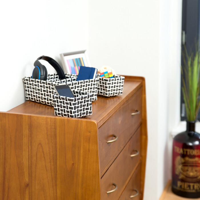 Relaxdays Woven Storage Baskets - Set of 4