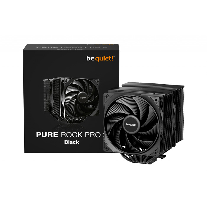 Повітряне охолодження процесора be quiet! Pure Rock Pro 3 BK042, чорне