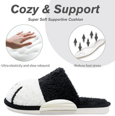 Тапочки зимові жіночі зі славними тваринами, теплі плюшеві, з принтом відбитків лап собак. Чоловічі та жіночі, для дому та вулиці, з антиковзким покриттям. Чорний колір, розмір 38/39 EU