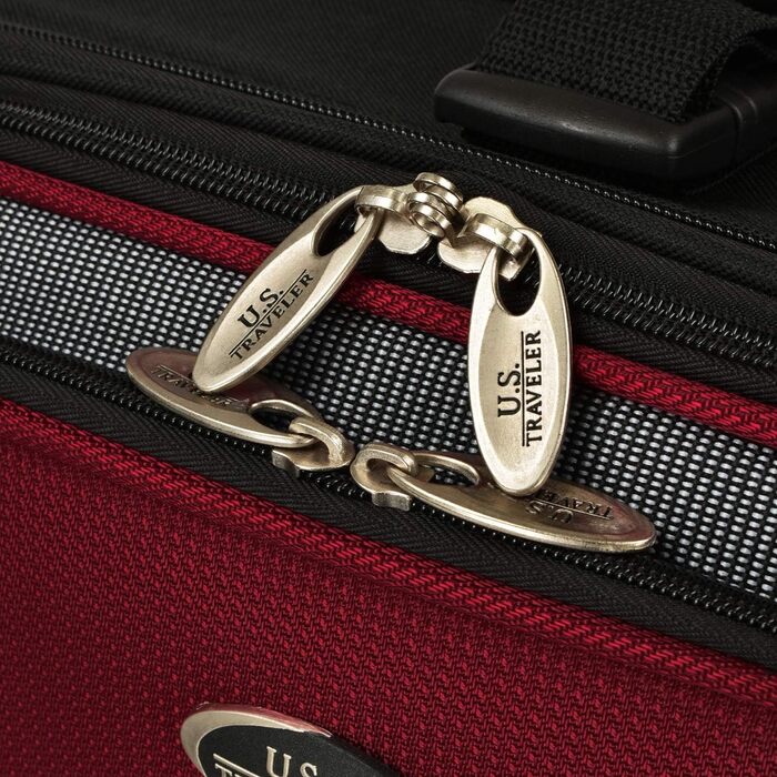 Набір валіз U.S. Traveler New Yorker (4 шт.) - червоний, легкий, розширюваний