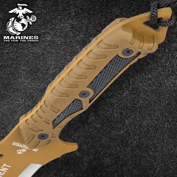 Мачете UNITED CUTLERY USMC Desert OPS з пилкою та чохлом