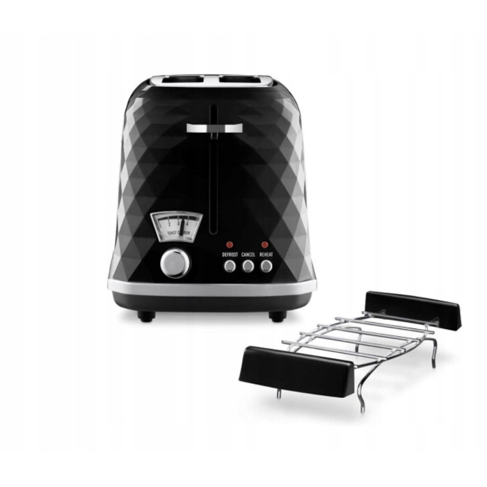 Тостер De'Longhi CTJ 2103.BK, чорний, 900 Вт