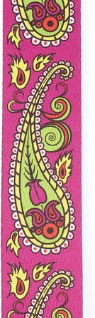 Ремінь для гітари D'Addario Planet Waves Joe Satriani Collection, тканий, Paisley Violett, 1520x50 мм