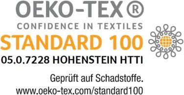 Badenia Trendline Senso Mattress Topper with Bubble Pattern, approx. 140 x 200 cm, white, Öko-Tex certified, produced according to German quality standards
