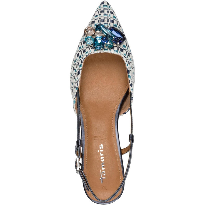 Туфлі жіночі Tamaris Slingpumps 1-29512-46 сині комбіновані, розмір 39 EU
