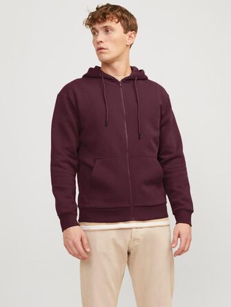 Куртка Jack & Jones Plus Size з капюшоном, великі розміри 6XL, однотонна (M, Port Royale)