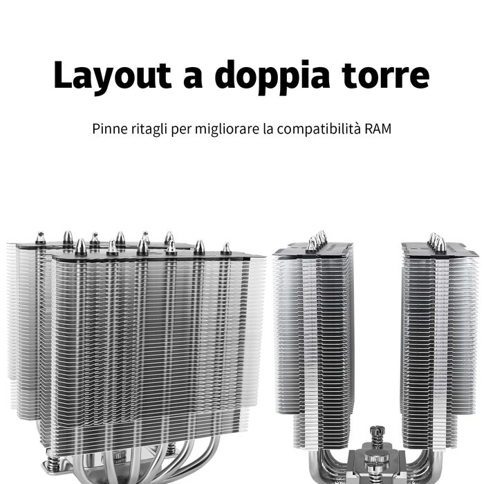 TR Peerless Assassin 120 SE ARGB: Кулер для CPU з RGB підсвічуванням, 6 heatpipes, Dual 120mm вентилятор, для AMD AM4/AM5 та Intel 1700/1150/1151/1200