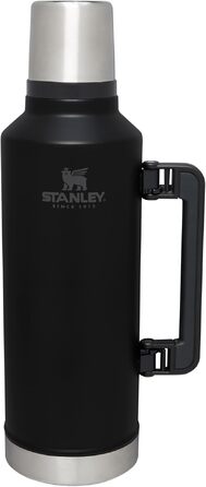 Термос STANLEY 1913 Classic Legendary 2.3л, герметичний, сталевий (чорний) — зберігає тепло та холод до 24 годин