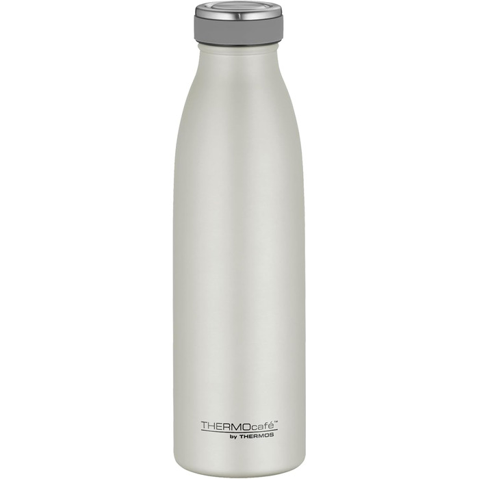Термокувшин THERMOcafé by THERMOS TC 0.75л з нержавіючої сталі, ізоляція, для напоїв, 12 годин гарячий, 24 години холодний, не протікає, для школи, подорожей та офісу (Silver Lining Mat)