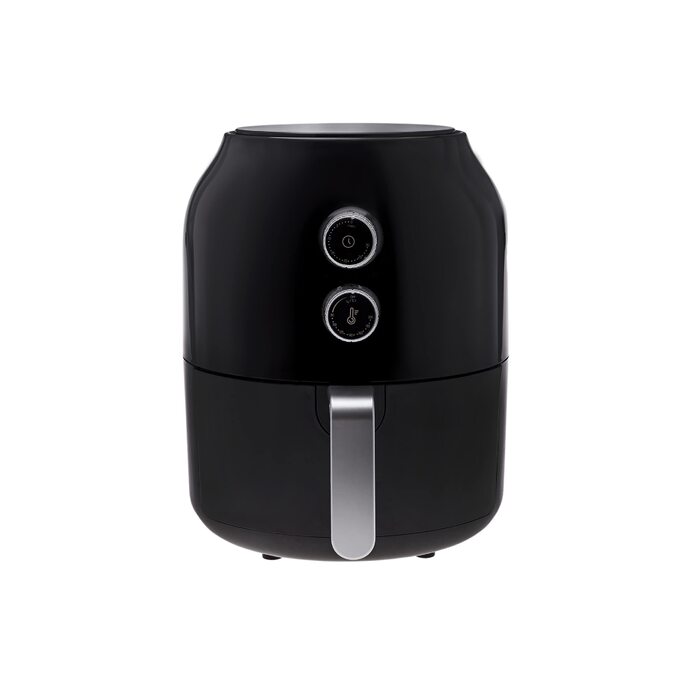 Karaca Multifry - Аерофритюрниця 3.5л, 1300 Вт, чорна - Здорова смаження, енергоекономія, легке очищення