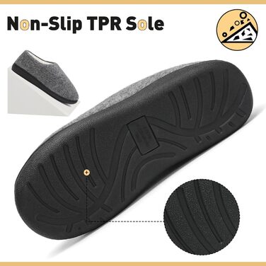 Тапочки халатні Mishansha зимові, теплий memory foam, підошва з твердим протектором, розмір 36-47, білий (сірий, 40/41 EU)