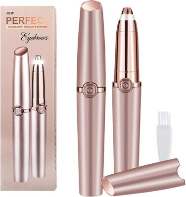 Електричний тример для брів для жінок. Безболісний тример для брів, обличчя, тіла, губ та підборіддя. Тример для видалення волосся для жінок