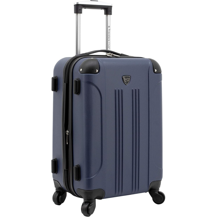 Валіза Travelers Club Chicago Hardside Розширювана Spinner, 20 дюймів, Синій Navy