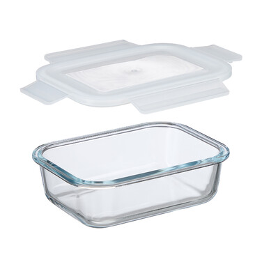 Relaxdays Glass Containers with Lids Set