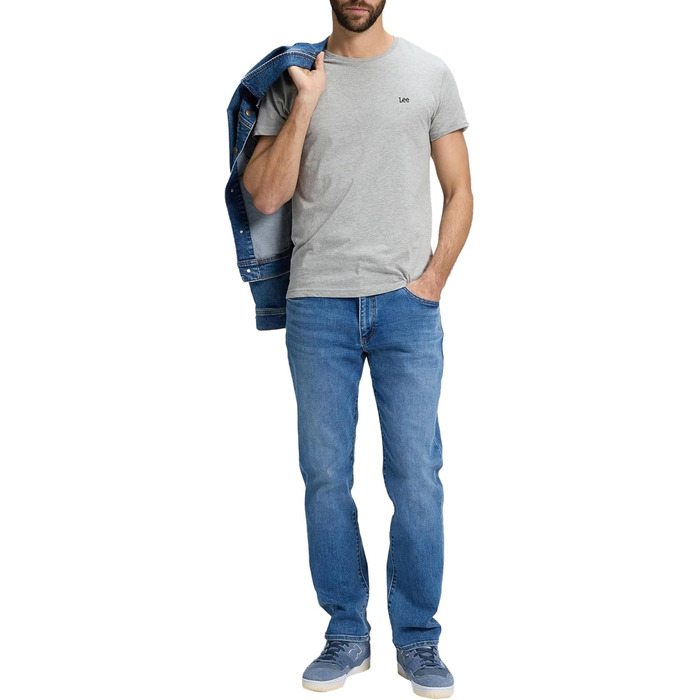 Чоловічі джинси Lee Straight Fit Xm (33W/34L, Blue Haven) - класичний синій колір