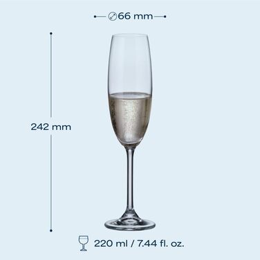 Набір келихів для пива Crystal Bohemia Biergläser 6 шт, 380 мл, кришталь, міцні, для подарунка