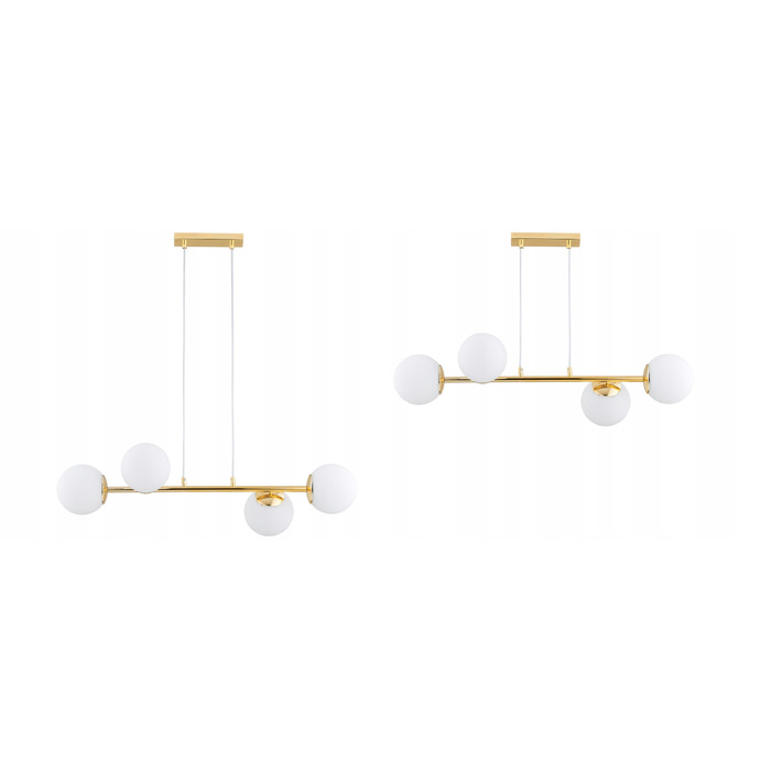 Підвісна люстра Elko-Lighting Milo Gold на 4 точки освітлення, цоколь E27