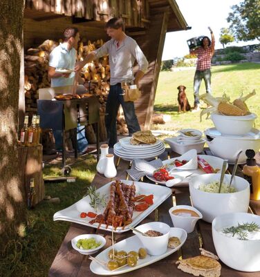 KAHLA 1U2012A9001UC BBQ Saucenprofi 0.40 l | White sauce dish made of porcelain