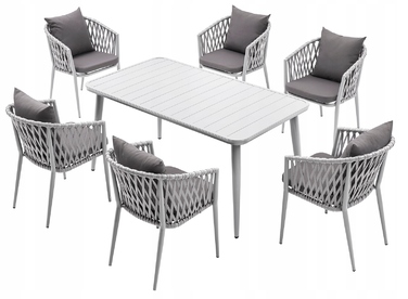 Комплект стіл та стільці MAT-COMPANY metal EXCLUSIV, сірий