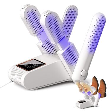 Електрична сушарка для взуття RoserRose 360° з гарячим повітрям та підтримкою температури 48°C для черевиків, лижних чобіт та кросівок