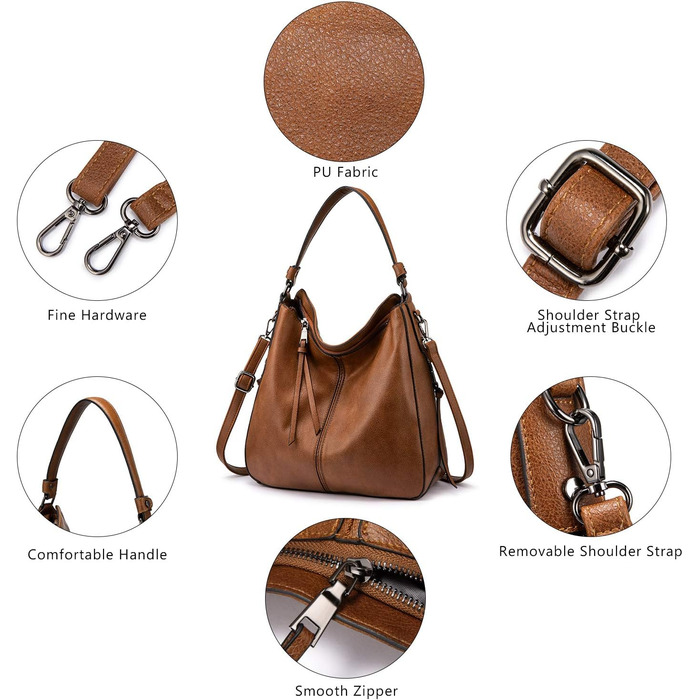 Жіноча сумка-шопер Reaer середнього розміру, чорно-пісочного кольору, зі шкіри PU, на плече та через плече, вінтажна сумка-хобо для роботи, офісу та покупок