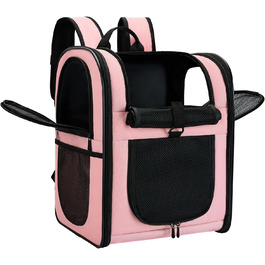 Рюкзак для собак та котів Apollo Walker - зручний та дихаючий, для подорожей та активного відпочинку (2-15 кг), рожевий