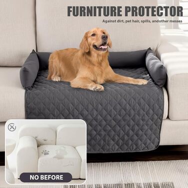 М'яке ліжко для собак, захист дивану, лежанка для собак, плюшеве ліжко, килимок для собак, тепле ліжко для великих, середніх та маленьких собак 75х75 см