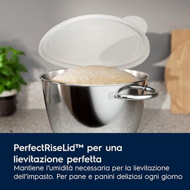 Тістоміс Electrolux EKM5570 з нержавіючої сталі, 1200 Вт, 10 швидкостей, з вінчиком та кришкою, Black Pearl
