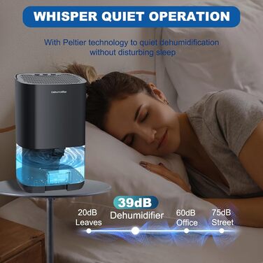 Electric Humidifier, 1000ml Small Humidifier for Home, Automatic Shut-Off, 7 Color Night Light, Mini Humidifier for Small Rooms like Bedrooms, Bathrooms, and Offices